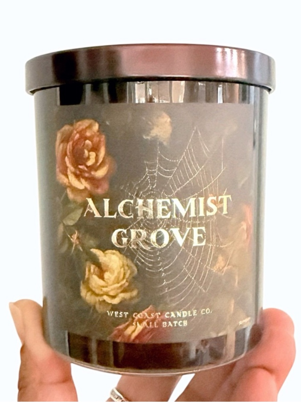 Leoben Company Alchemist Grove Luxury Scented Candle - Floral Dark Label